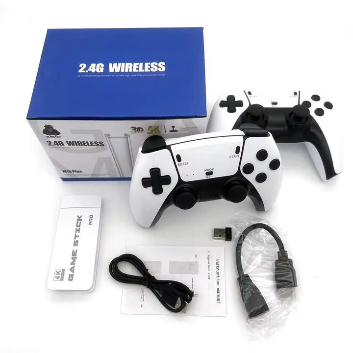 2.4G Wireless Game Console – Retro Games, Dual Controllers & HD Streaming