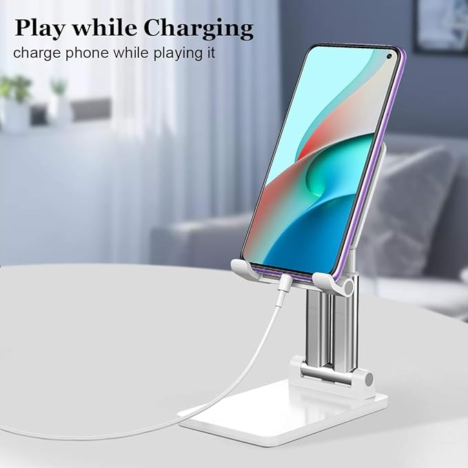 Adjustable Desk Phone & Tablet Holder Stand